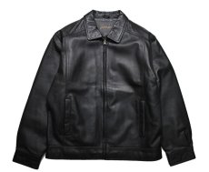 画像1: Deadstock St John's Bay Leather Jacket Black (1)