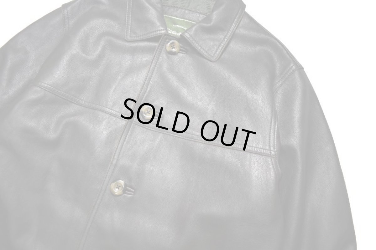画像2: Used Eddie Bauer Leather Coat Dark Brown (2)