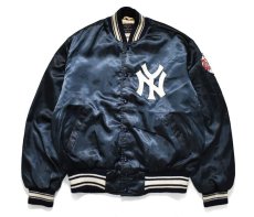 画像1: Used 60s~70s Ben More Satin Varsity Jacket "New York Yankees" (1)