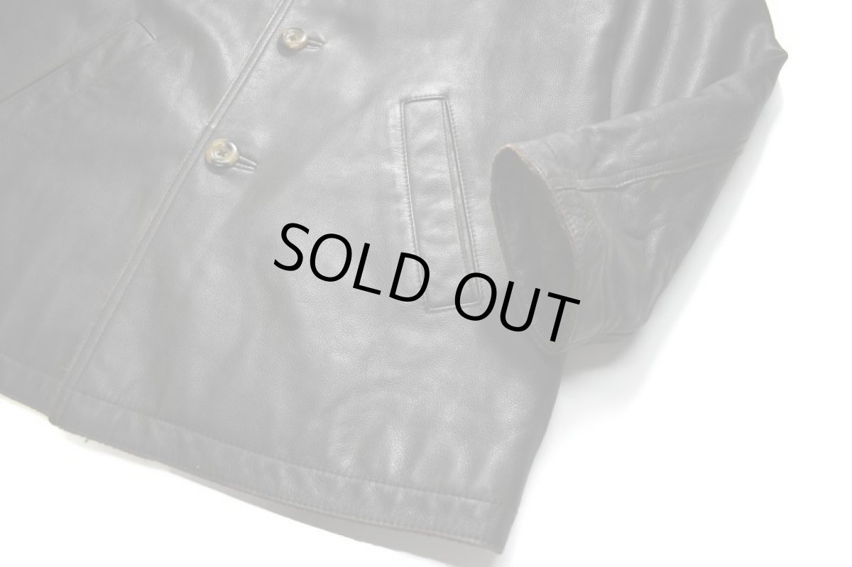 画像3: Used Eddie Bauer Leather Coat Dark Brown (3)