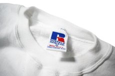 画像4: Used Russell Athletic Blank Sweat Shirt White made in USA (4)