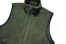 画像2: Used Gap Fleece Vest Olive (2)