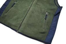 画像3: Used Gap Fleece Vest Olive (3)