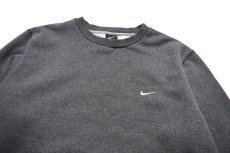 画像2: Used Nike Crew Neck Sweat Shirt Charcoal (2)