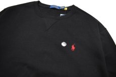 画像2: Polo Ralph Lauren 1Point Sweat Shirt Black ラルフローレン (2)