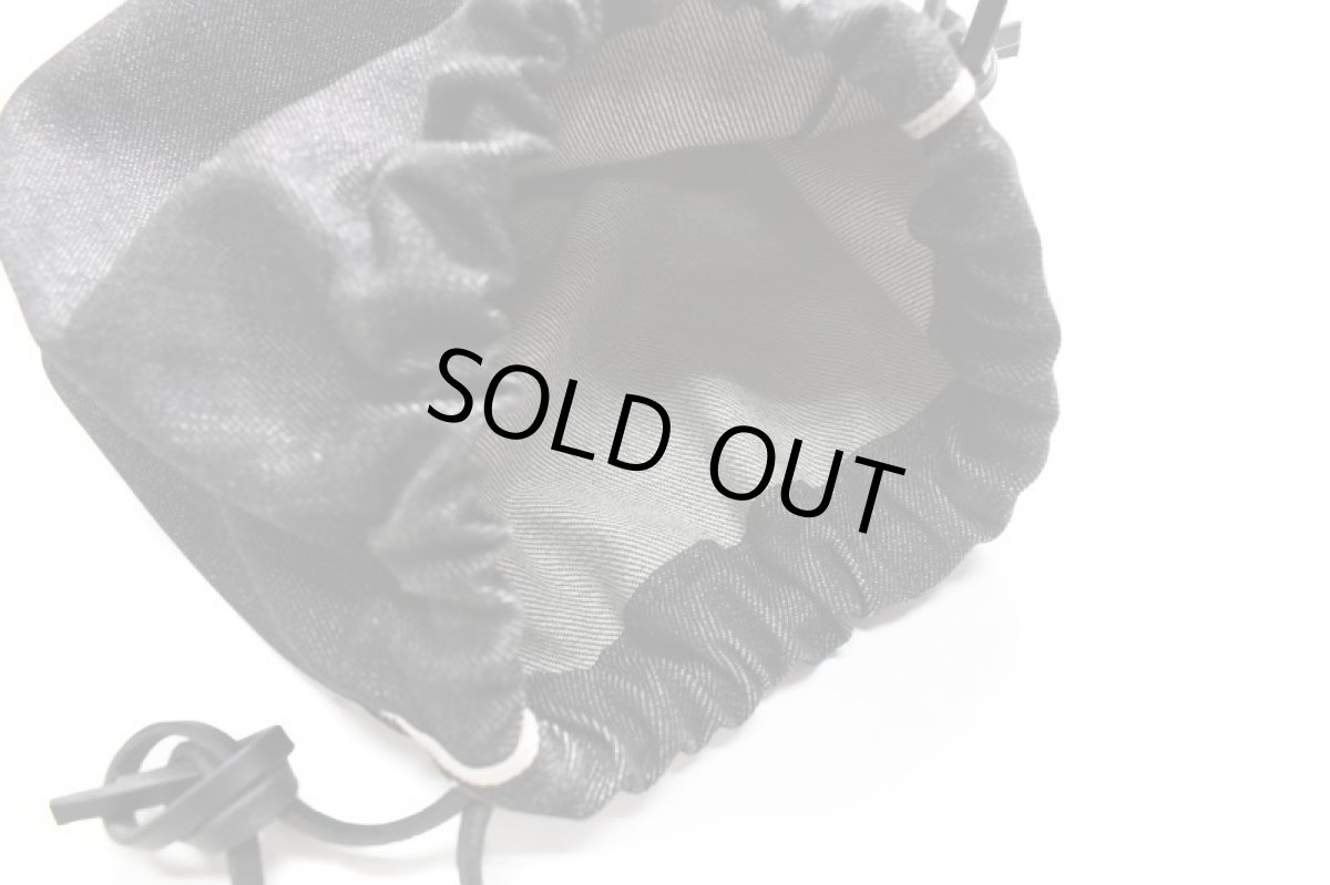 画像4: made in ASAKUSA×Deadstock Cone Mills White Oak Selvedge Black Denim Pouch (4)