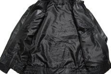 画像5: Deadstock Burk's Bay Leather Jacket Black "NRA" (5)