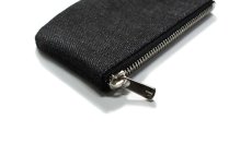 画像2: made in ASAKUSA×Deadstock Cone Mills White Oak Selvedge Black Denim Compact Wallet (2)