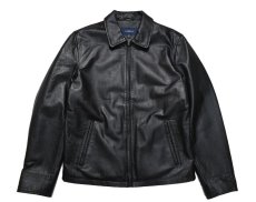 画像1: Used Croft&Barrow Leather Jacket Black (1)