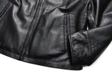 画像3: Used Croft&Barrow Leather Jacket Black (3)