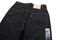 画像4: Deadstock Levi's 550 Denim Pants Black made in Canada リーバイス (4)