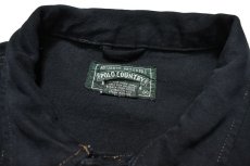 画像4: Used Polo Country Denim Trucker Jacket Black Over Dye (4)