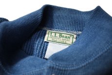 画像5: Used L.L.Bean Henley Neck Knit Indigo Dye made in USA (5)