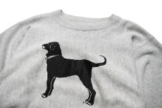 画像2: Used The Black Dog Crew Neck Sweat Shirt made in USA (2)