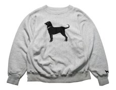 画像1: Used The Black Dog Crew Neck Sweat Shirt made in USA (1)