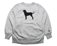 画像1: Used The Black Dog Crew Neck Sweat Shirt made in USA (1)