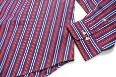 画像3: Deadstock Ralph Lauren Band Collar Stripe Shirt "Regent" ラルフローレン (3)