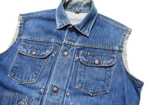 画像2: Used Studs Custom Denim Vest (2)