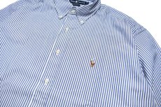画像2: Deadstock Ralph Lauren Stripe Shirt "Yarmouth" ラルフローレン (2)