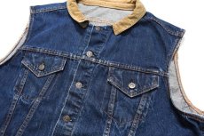 画像2: Used Levi's 70505 Custom Denim Vest (2)