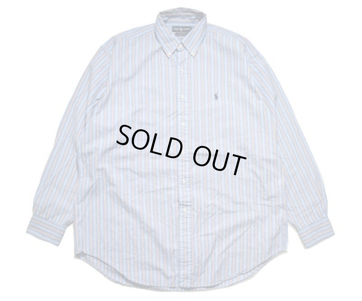 画像1: Used Ralph Lauren Stripe Shirt "Blake" ラルフローレン (1)
