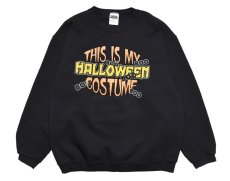 画像1: Used Crew Neck Sweat Shirt "This Is My Halloween Costume" (1)
