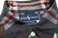 画像4: Used Ralph Lauren Plaid Pattern L/S Shirt "Blaire" ラルフローレン (4)