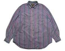 画像1: Used Eddie Bauer L/S Stripe Shirt (1)
