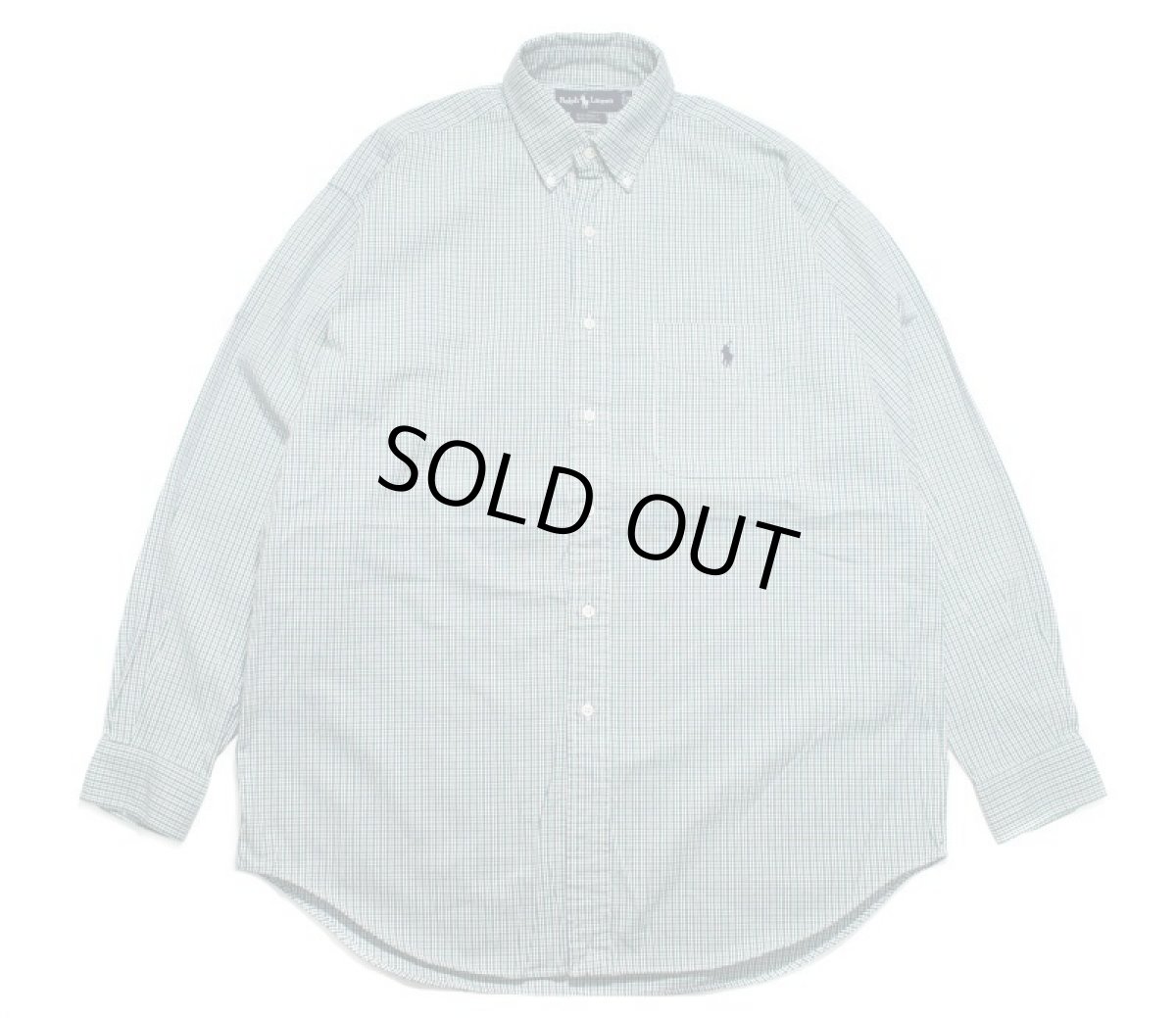 画像1: Used Ralph Lauren Plaid Pattern L/S Shirt "Big Shirt" ラルフローレン (1)