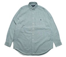 画像1: Used Ralph Lauren Plaid Pattern L/S Shirt "Big Shirt" ラルフローレン (1)