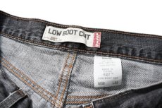 画像4: Used Levi's 527 Low Boot Cut Denim Pants Black リーバイス (4)