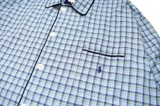 画像2: Deadstock Polo Ralph Lauren Plaid Pattern Pajama Shirt (2)