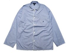 画像1: Used Polo Ralph Lauren Stripe Pajama Shirt ラルフローレン (1)