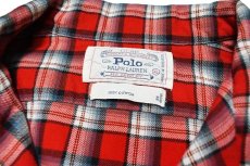 画像4: Used Polo Ralph Lauren Plaid Pattern Open Collar Shirt ラルフローレン (4)