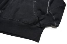 画像3: Used Camber Pullover Sweat Hoodie Black Over Dye "Merrick Tennis" made in USA (3)