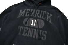 画像2: Used Camber Pullover Sweat Hoodie Black Over Dye "Merrick Tennis" made in USA (2)