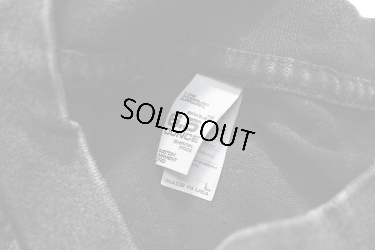 画像3: Los Angeles Apparel Mineral Wash 6.5oz S/S Tee Carbon Black ロサンゼルス アパレル (3)