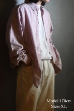 画像5: Used Brooks Brothers Seersucker Stripe B/D Shirt (5)