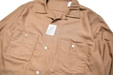 画像2: A.R.P. GABANARO™ Collection Rayon Loop Collar Shirt Sand (2)