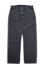 画像1: Wrangler 13MWZ Original Cowboy Cut Studded Jeans Sulfur Black ラングラー (1)