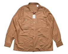 画像1: A.R.P. GABANARO™ Collection Rayon Loop Collar Shirt Sand (1)
