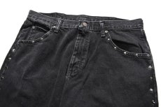 画像2: Wrangler Five Star Relaxed Studded Denim Pants Sulfur Black ラングラー (2)