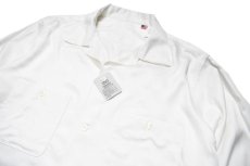 画像2: A.R.P. GABANARO™ Collection Rayon Loop Collar Shirt Off White (2)