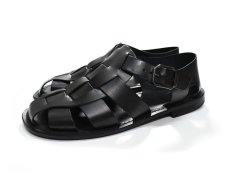画像1: Eder Shoes 309 Orazio Sandals Black (1)
