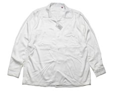 画像1: A.R.P. GABANARO™ Collection Rayon Loop Collar Shirt Off White (1)