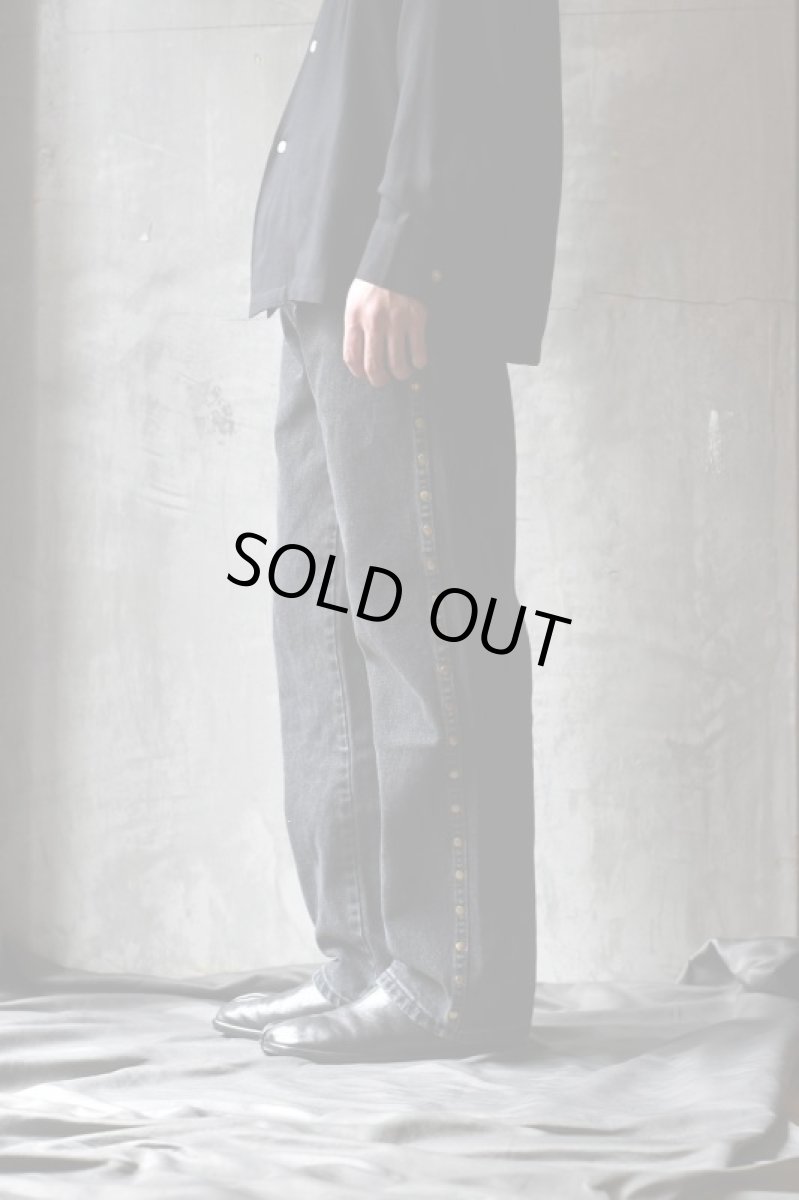 画像7: Wrangler 13MWZ Original Cowboy Cut Studded Jeans Sulfur Black ラングラー (7)