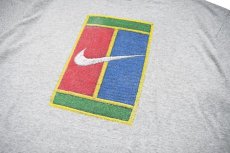 画像2: Used Nike S/S Print Tee Grey made in USA ナイキ (2)
