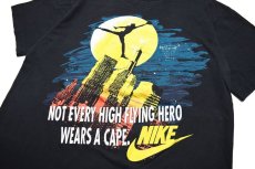 画像2: Used Nike S/S Print Tee "Air Jordan Not Every High Flying Hero Wears a Cape." made in USA ナイキ (2)