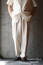 画像6: Cubavera Linen Brend Draw String Pants Silver キューバベラ (6)