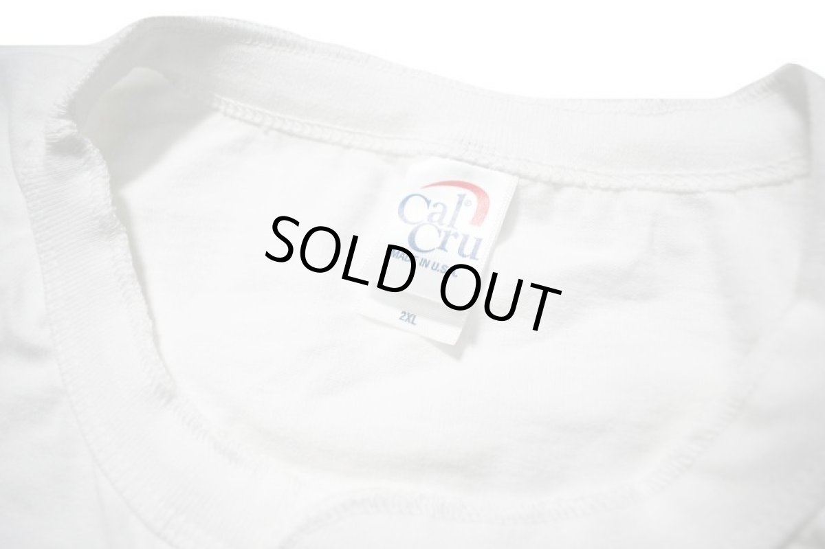 画像4: Cal Cru Oversized S/S 3Button Henley T-Shirt White カルクルー (4)